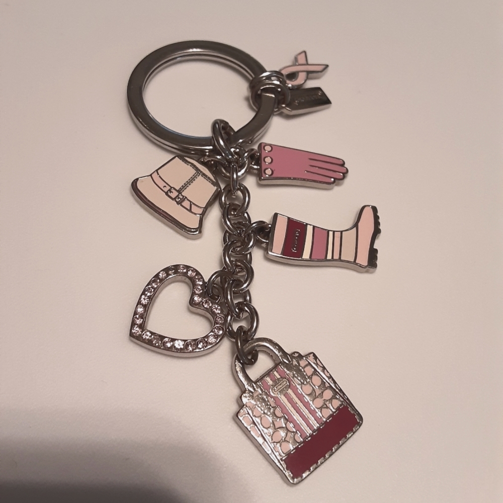 Coach Breast Cancer Keychain